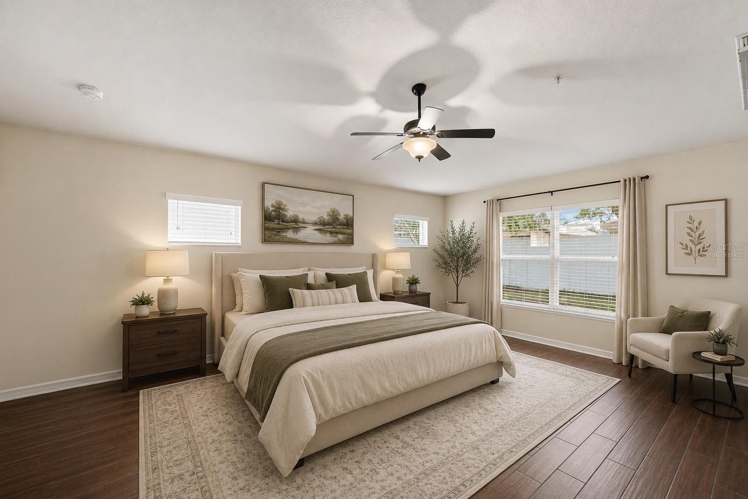 Virtually Staged - Primary Bedroom - 13368 MANDALAY PL, SPRING HILL