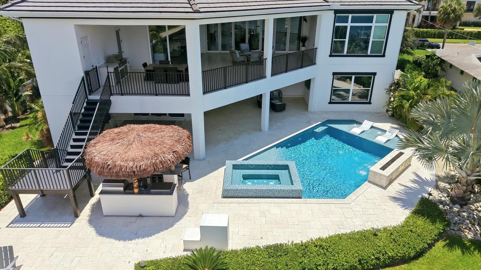 Back Elevation - 387 S SHORE DR, SARASOTA