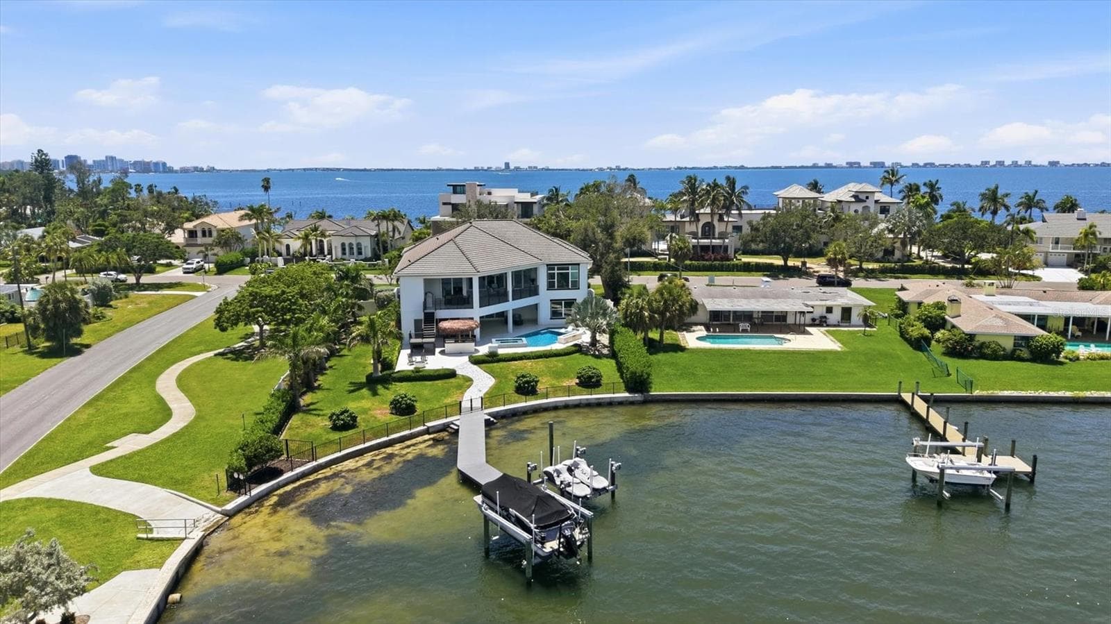 Aerial - 387 S SHORE DR, SARASOTA