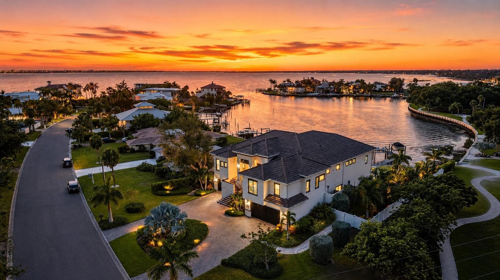 Aerial - 387 S SHORE DR, SARASOTA