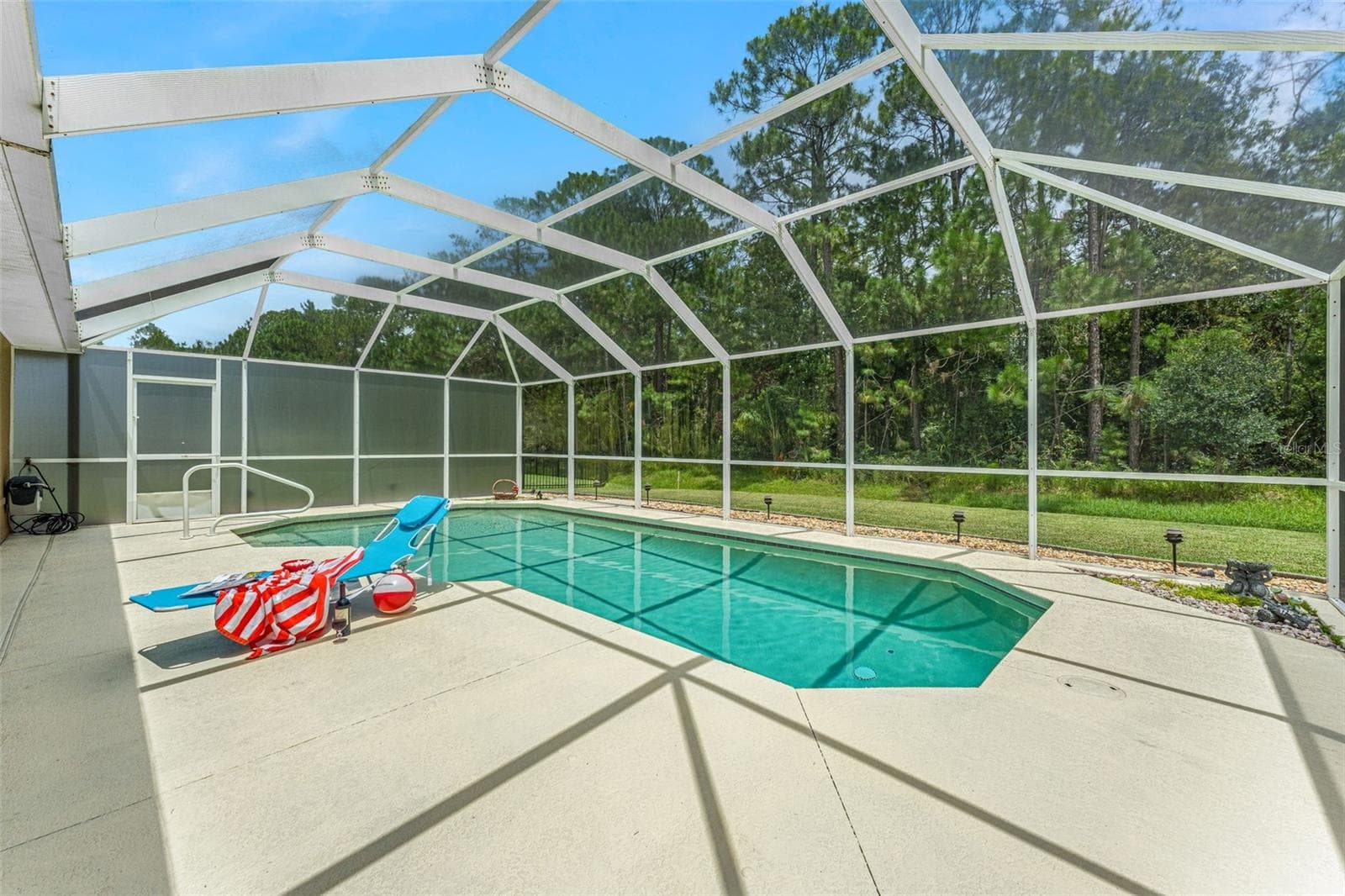 Solar heated salt water pool. - 1903 CREEKWATER BLVD, PORT ORANGE