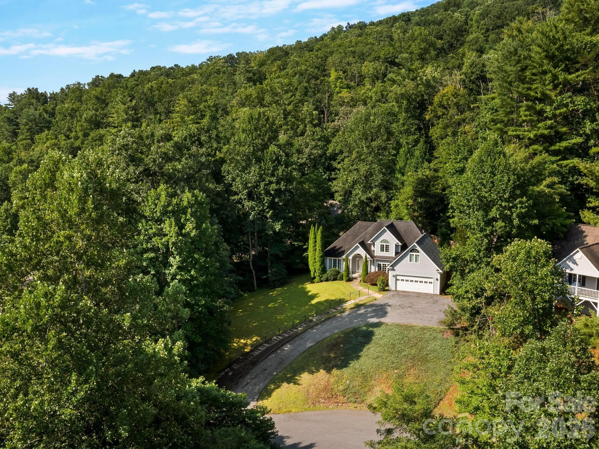 aerial view of home - 306 Golden Hawk Trail, Asheville
