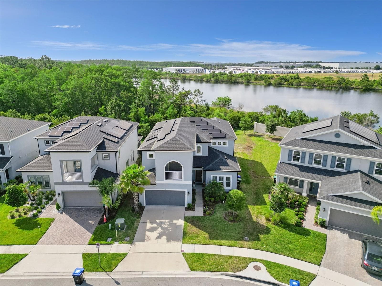 Aerial Front/Solar Panels - 1168 PANDO LOOP, ORLANDO