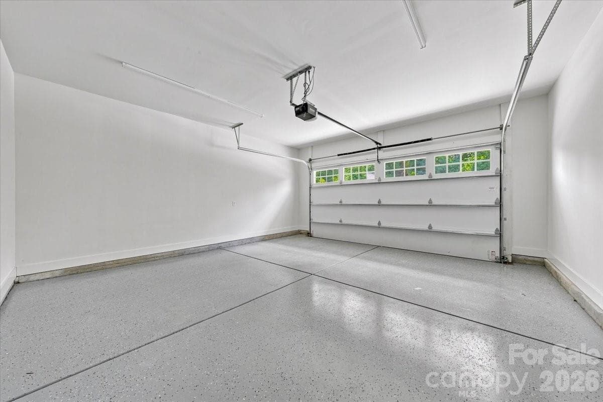 Garage with epoxy floors - 2025 South Street, Charlotte