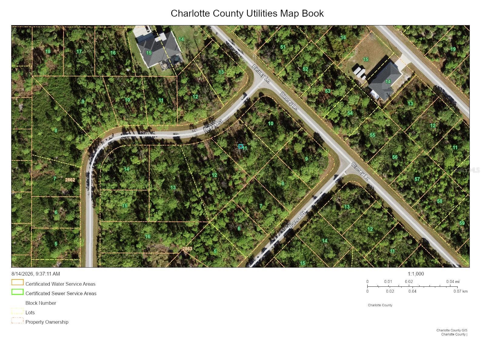 Utility Map - 428 REESE ST, PORT CHARLOTTE