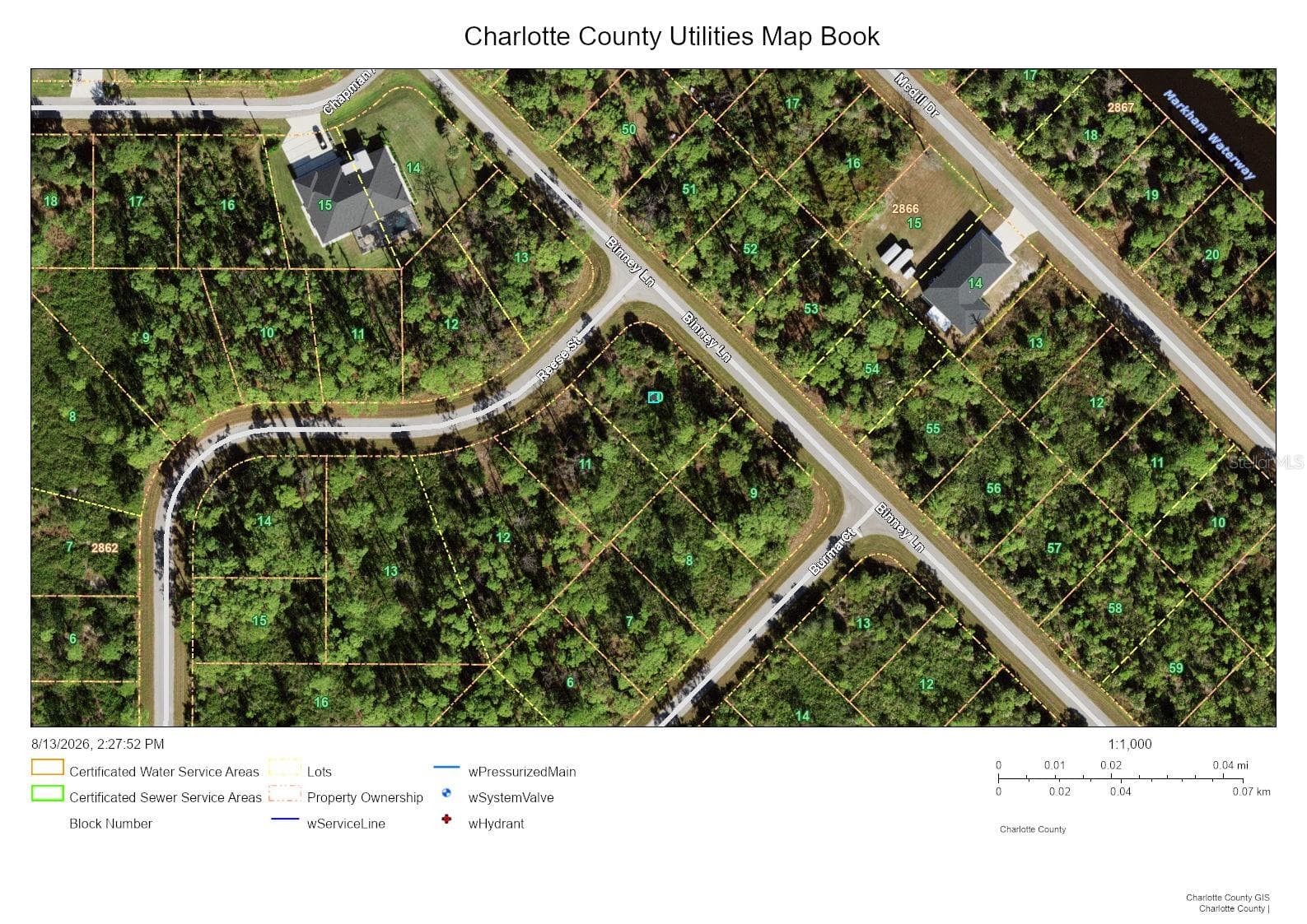 Utility Map - 420 REESE ST, PORT CHARLOTTE