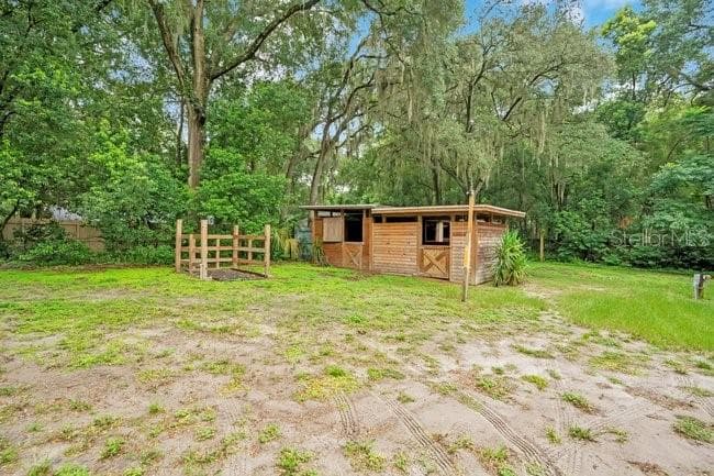 Grounds to side of Barn addition - 560 N LAKE PLEASANT RD, APOPKA