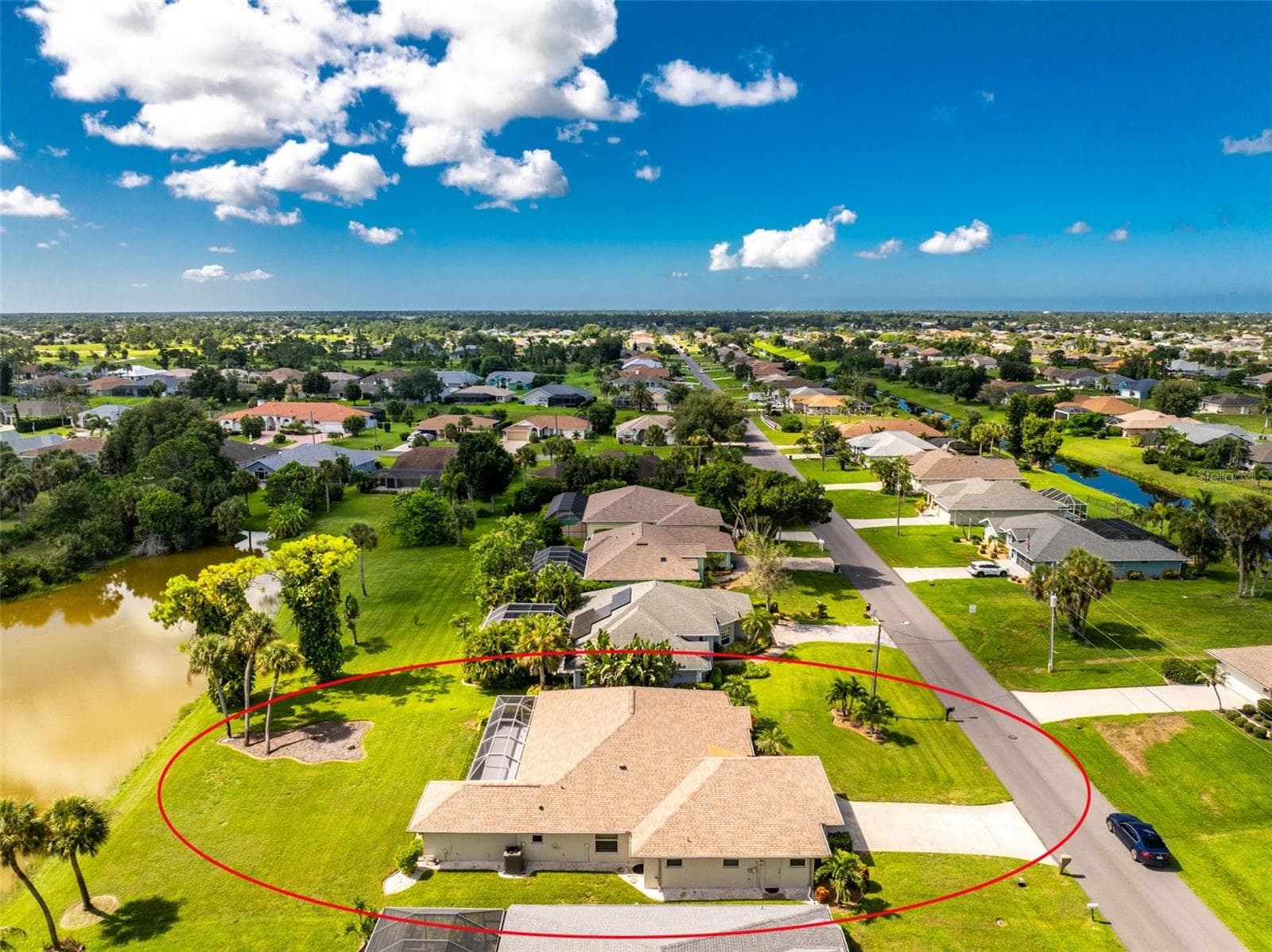 Aerial View - 8 SPORTSMAN RD, ROTONDA WEST