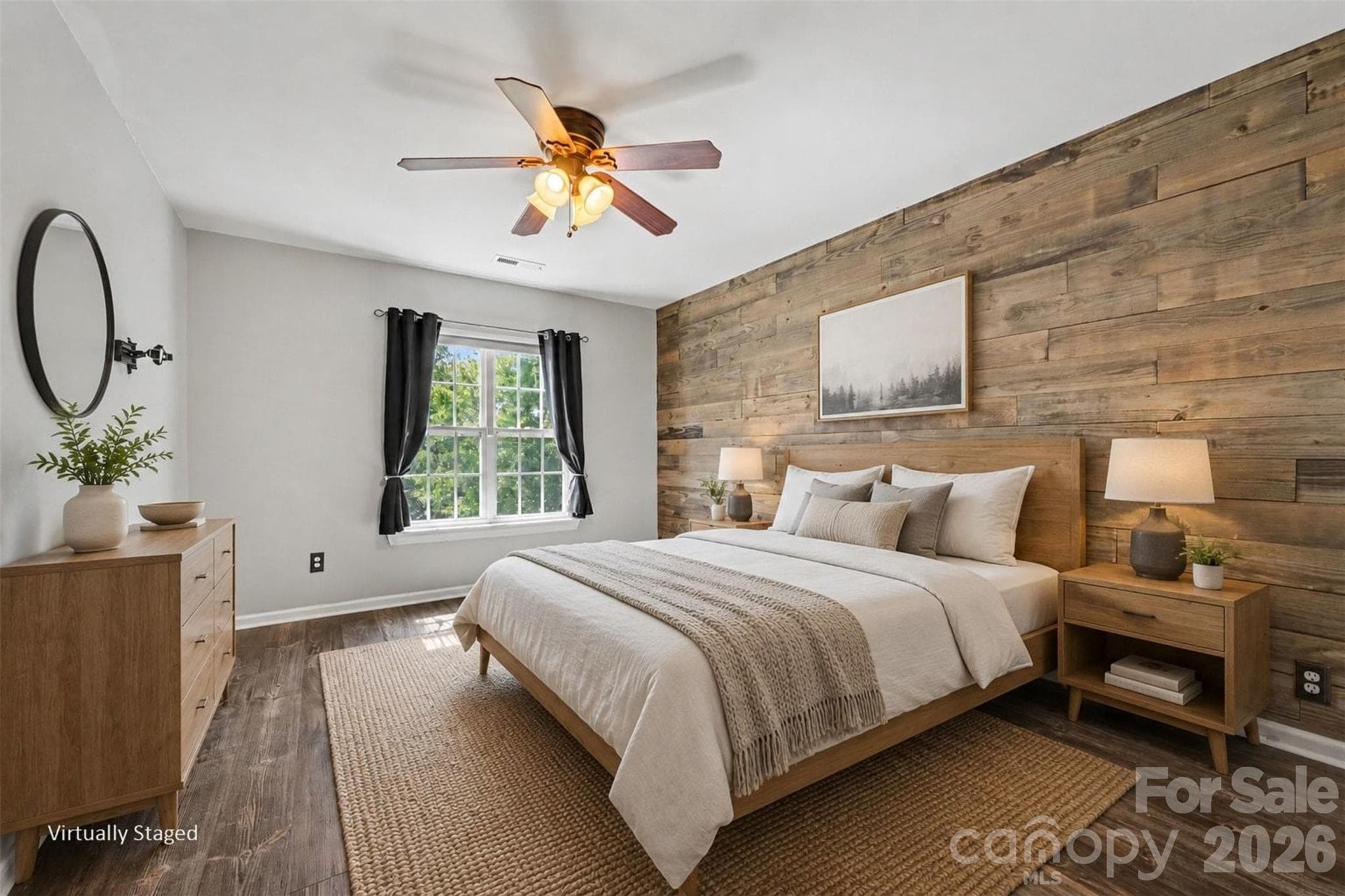 Bedroom 3 - Virtually Staged - 10139 Alvarado Way, Charlotte