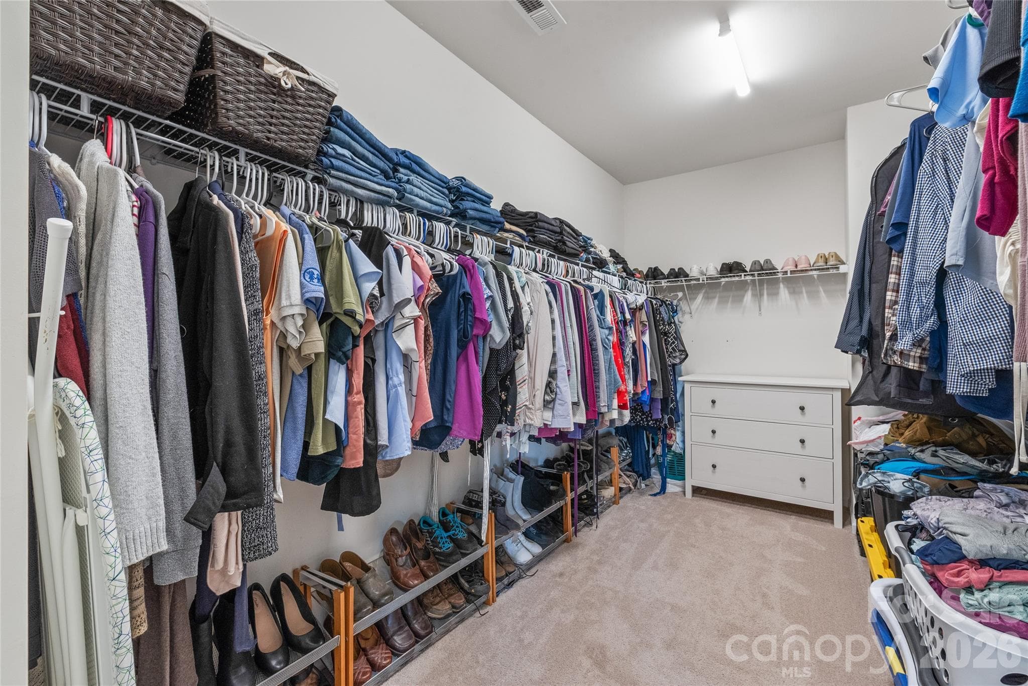 Generously sized primary walk-in closet with room for everything. - 6440 Ancient Way, Fort Mill