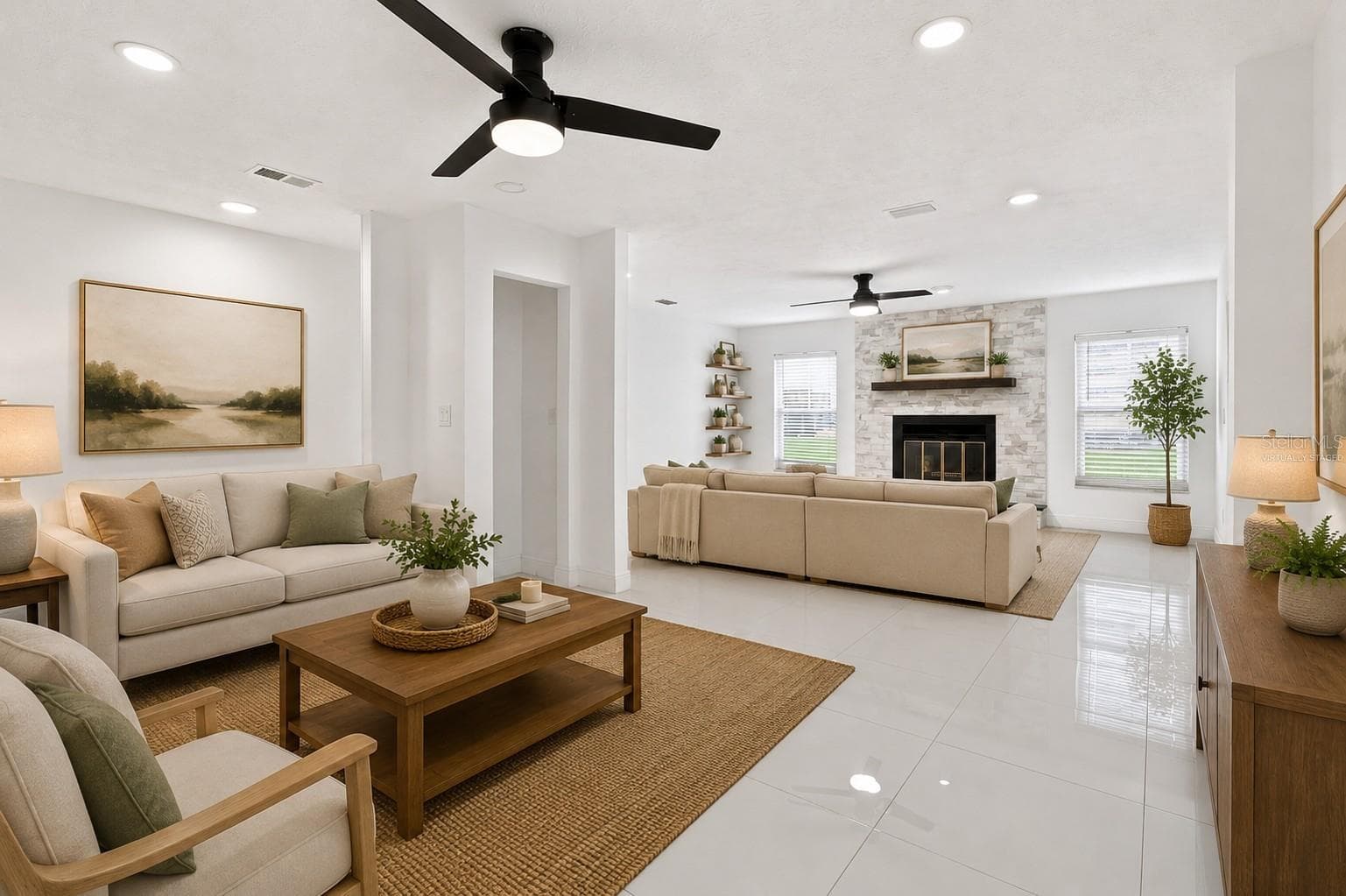 virtually staged photo - 210 LAKE HOBBS RD, LUTZ