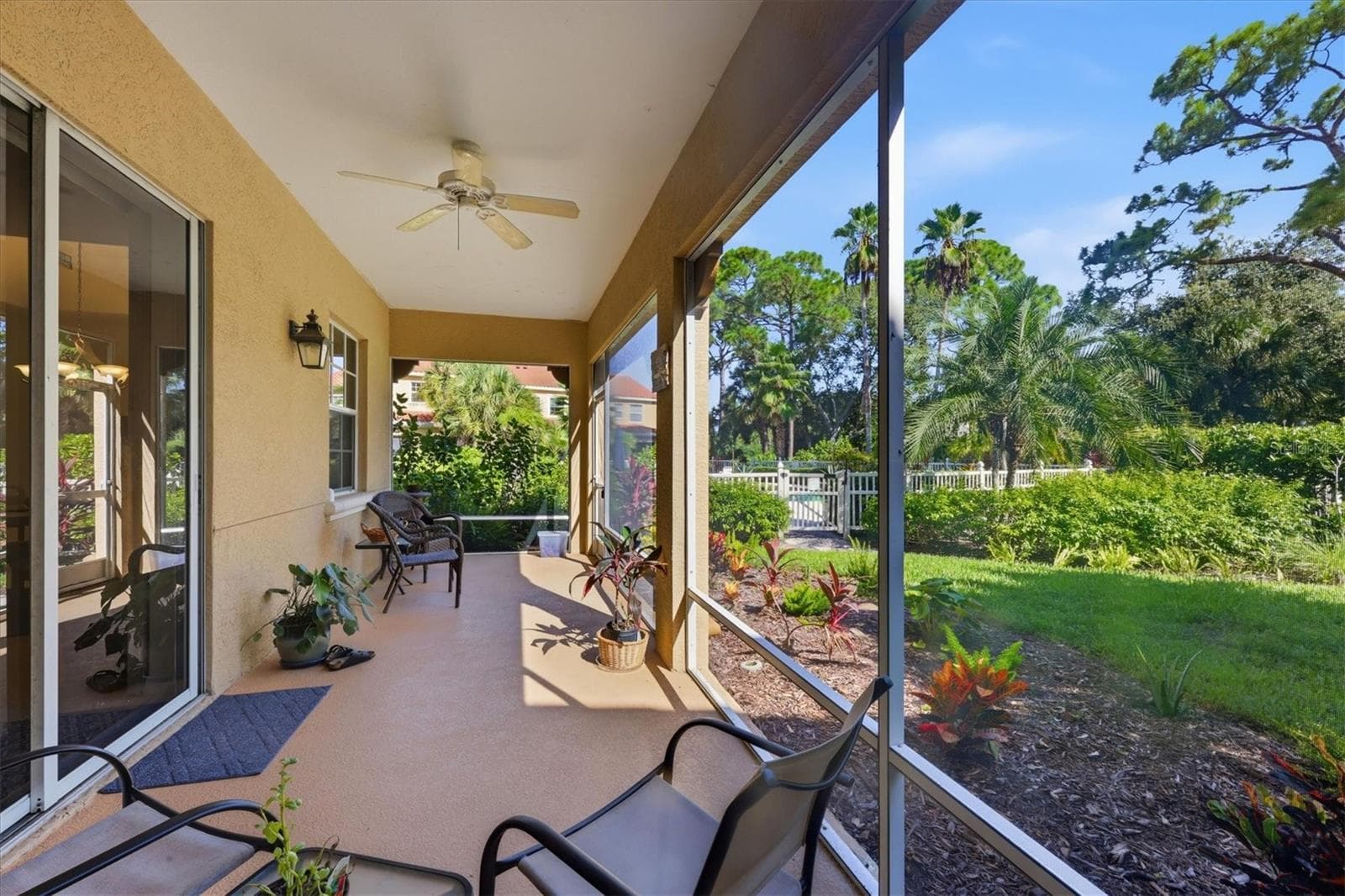 Lanai leading to pool - 3971 SQUARE EAST LN #8, SARASOTA