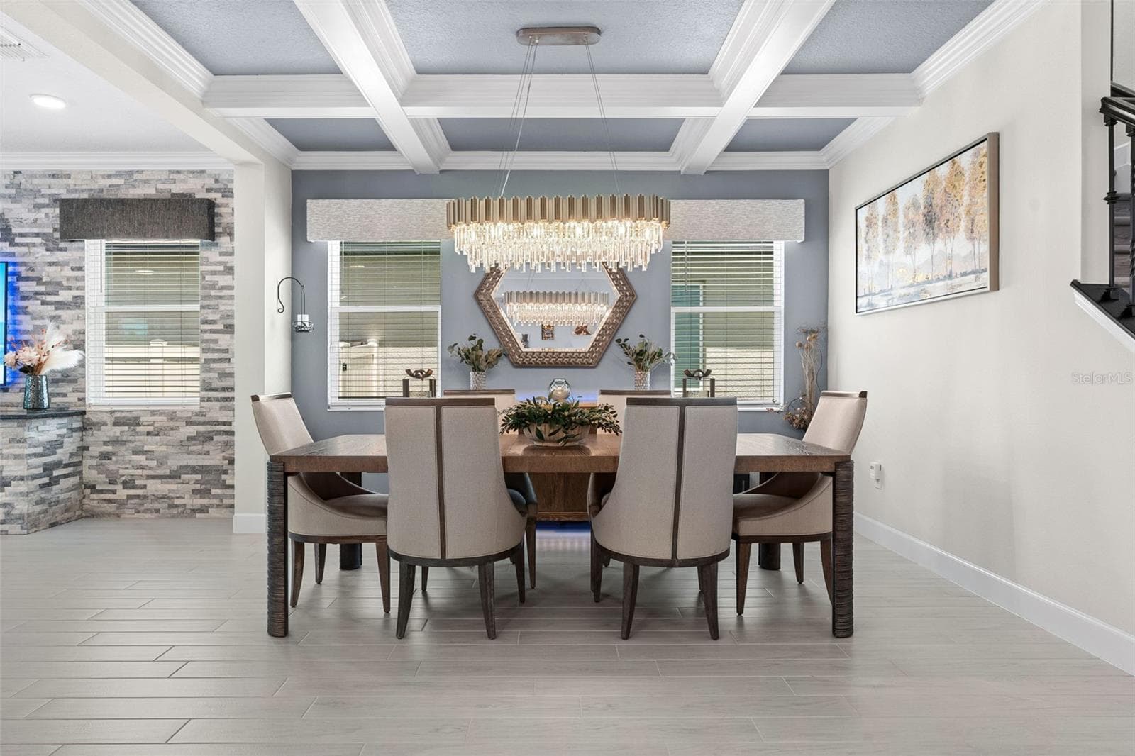 The formal dining space in an enterainer's dream. - 3336 LONE CYPRESS PT, OVIEDO
