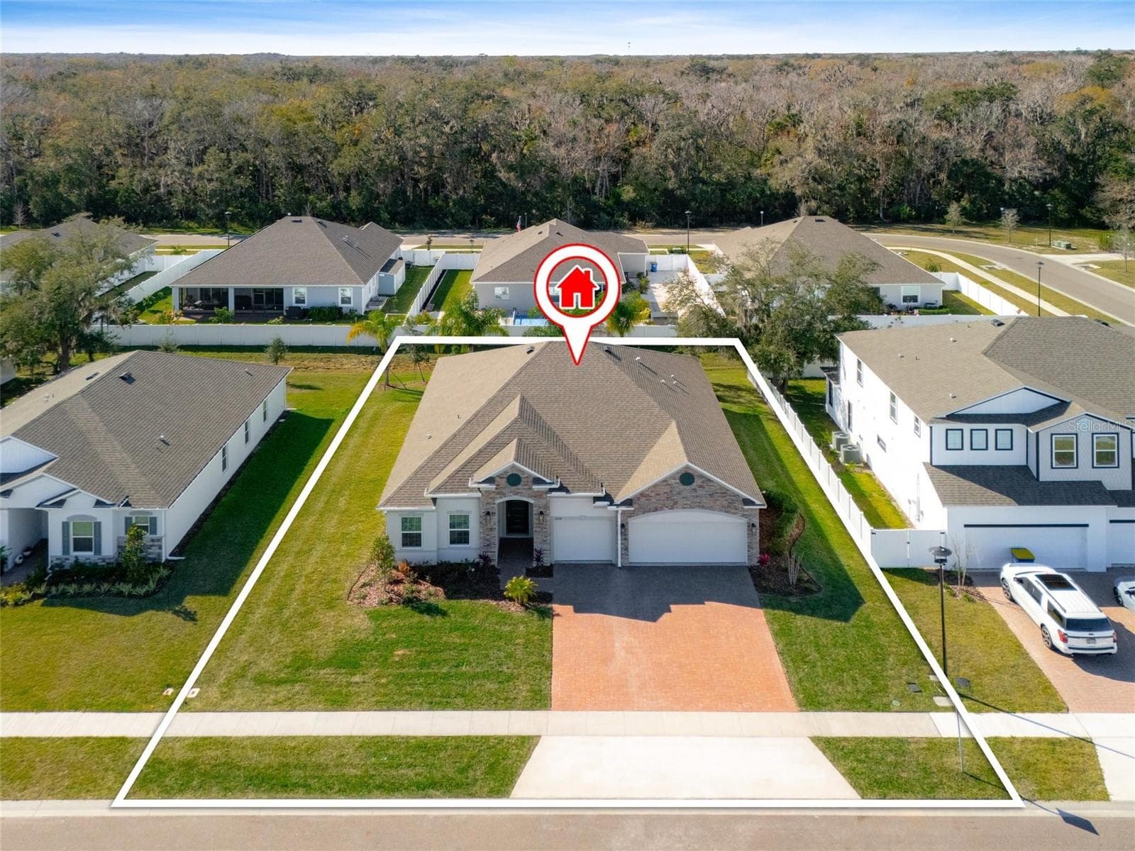Aerial View - 2214 ELEGANT MANOR CIR, EDGEWATER
