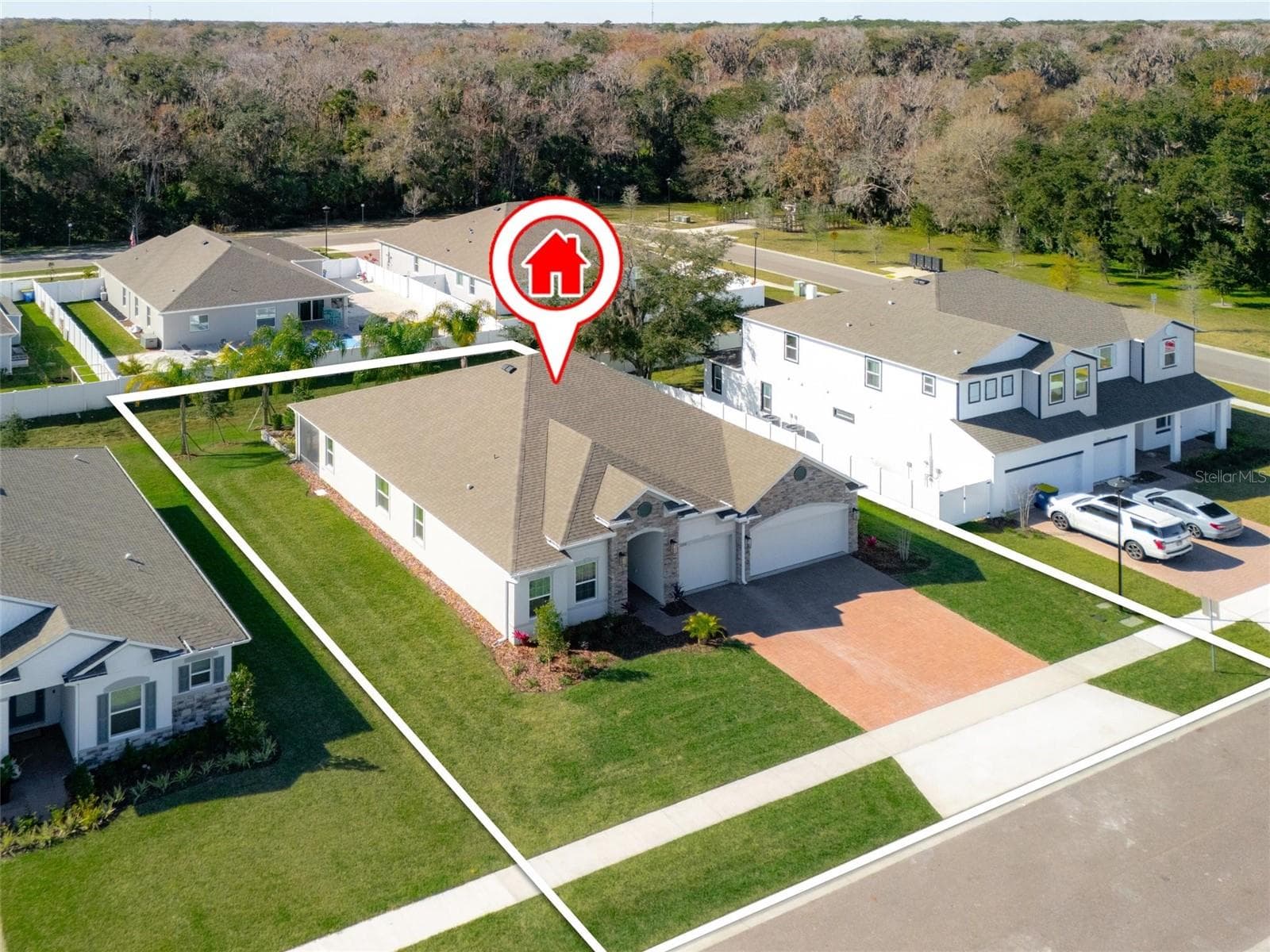 Aerial View - 2214 ELEGANT MANOR CIR, EDGEWATER