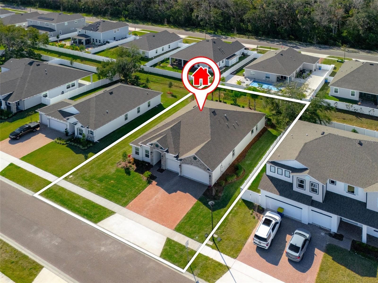 Aerial View - 2214 ELEGANT MANOR CIR, EDGEWATER