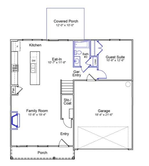 First Floor - 4021 Juno Drive, Charlotte