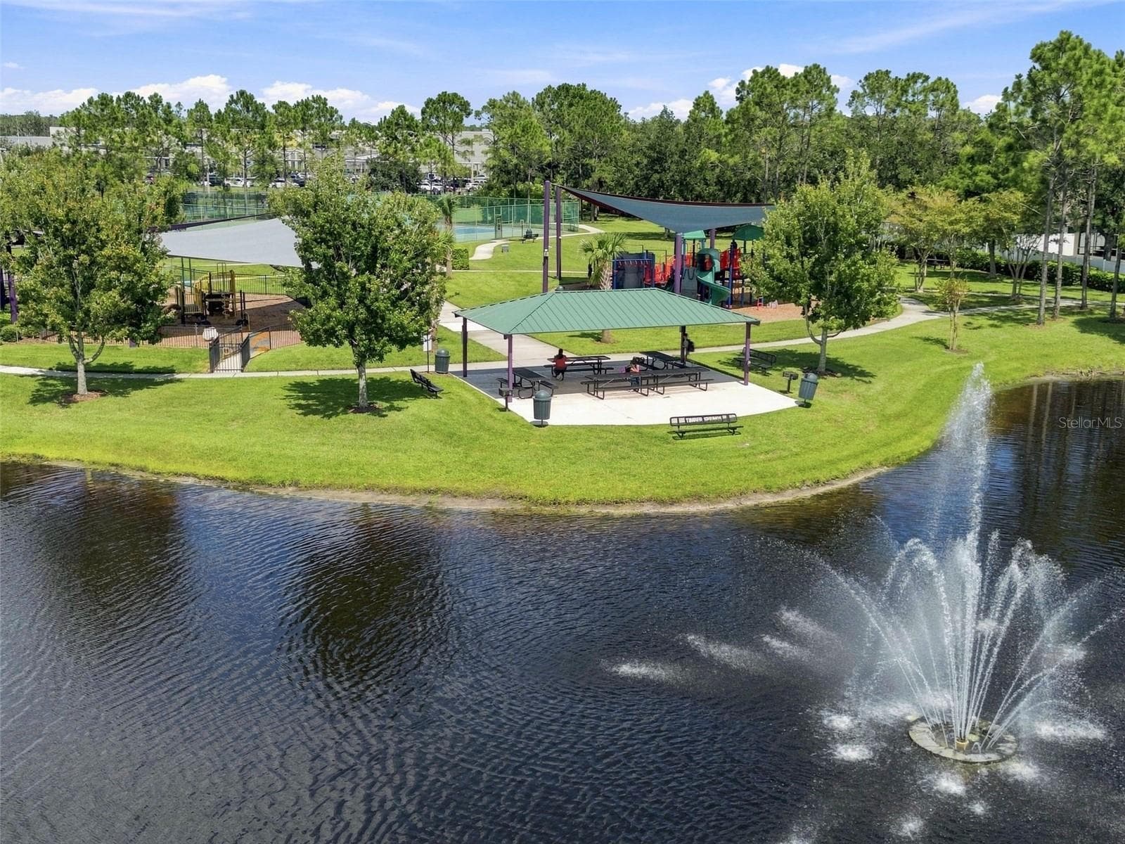 Ariel View of Pond and Playgrounds - 1174 BEECH GROVE WAY, ORLANDO