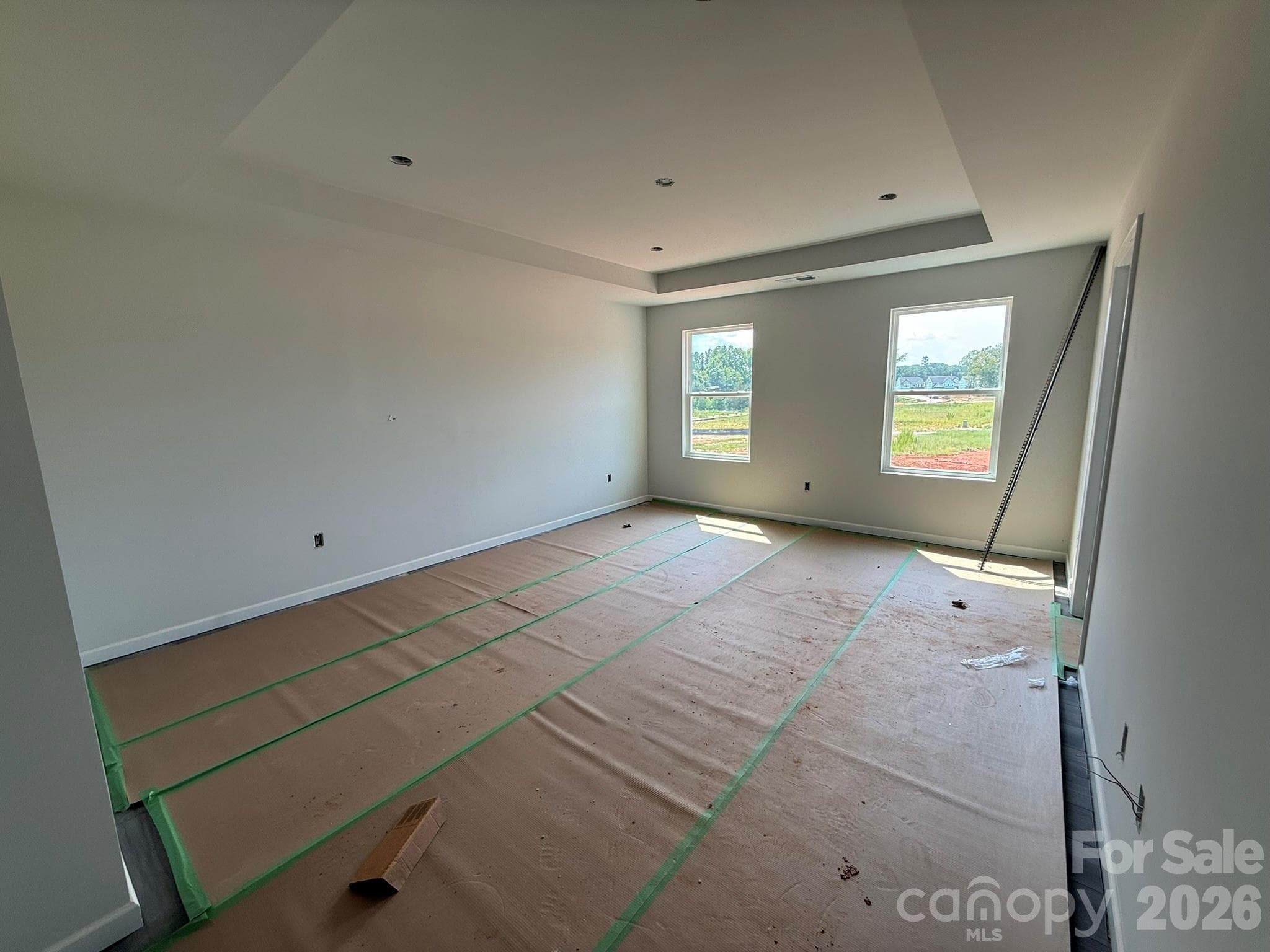 Spacious Primary Bedroom with Boxed Ceiling - 4017 Juno Drive, Charlotte