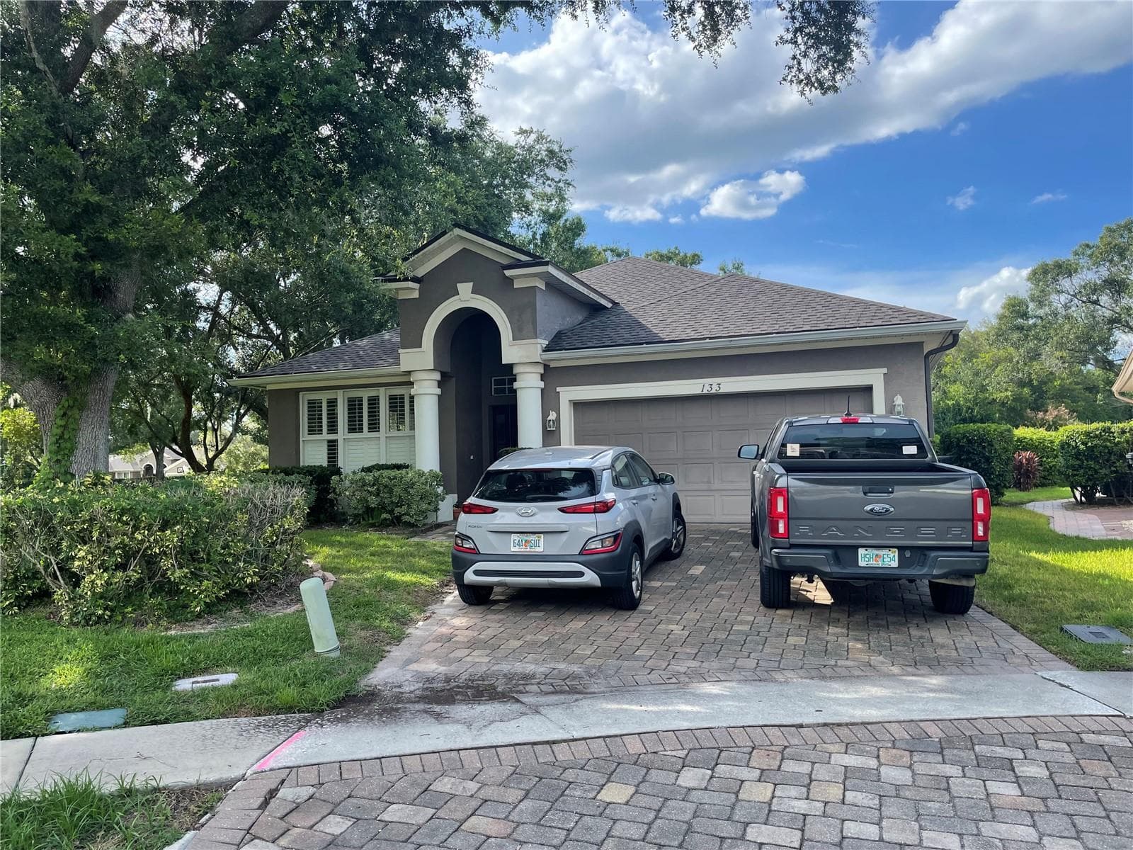 front of house - 2 car garage - 133 REDTAIL PL, WINTER SPRINGS