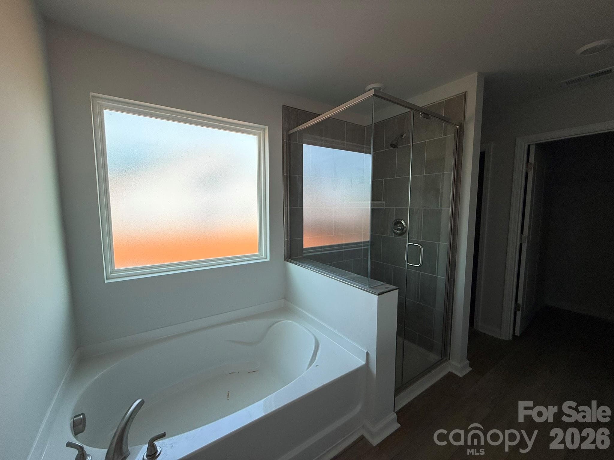 Primary Bathroom with Garden Tub and Tile Shower - 1227 Bansal Drive, Charlotte