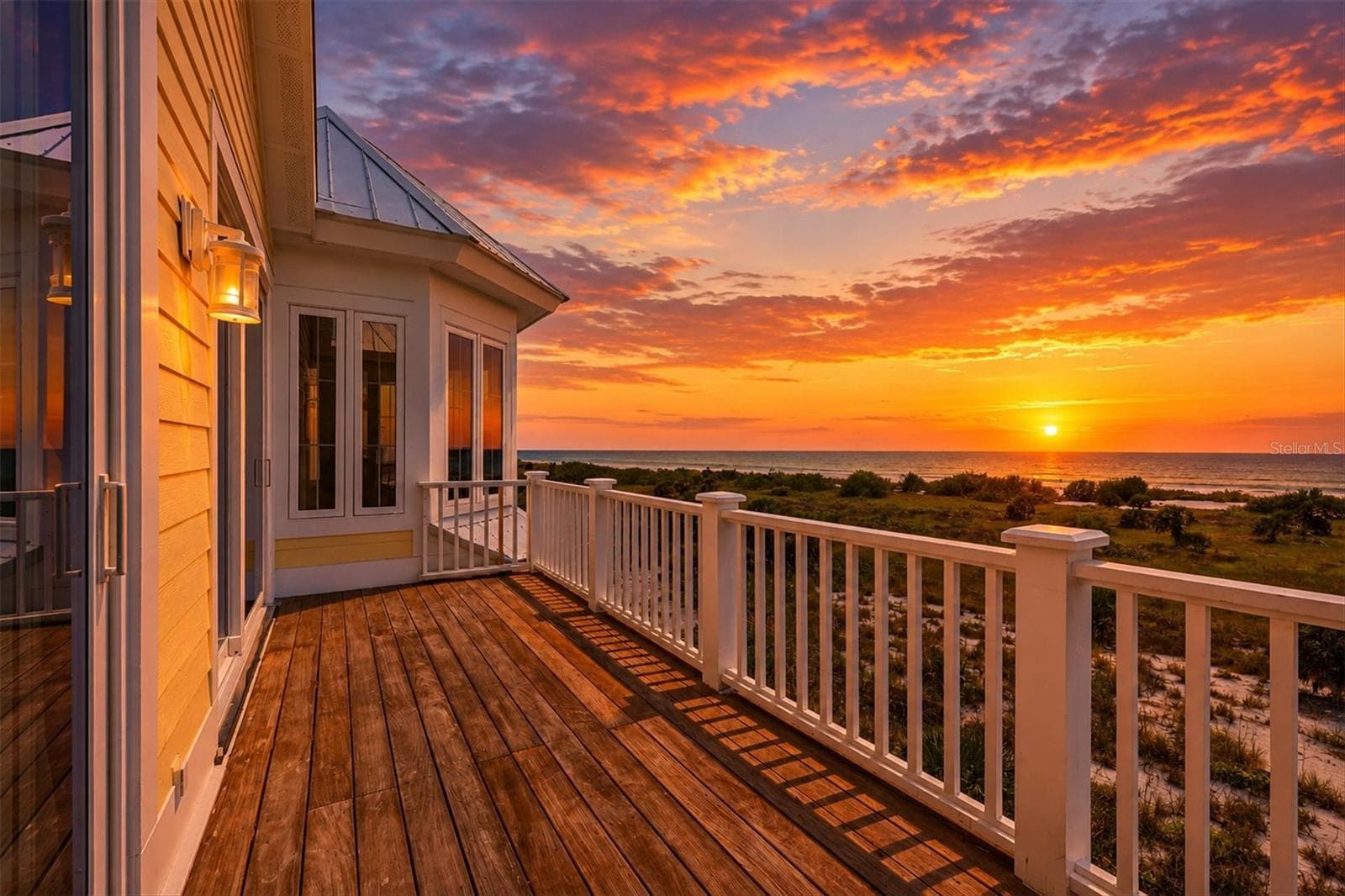 Expansive sunset views from the upper balcony - 7394 PALM ISLAND DR, PLACIDA