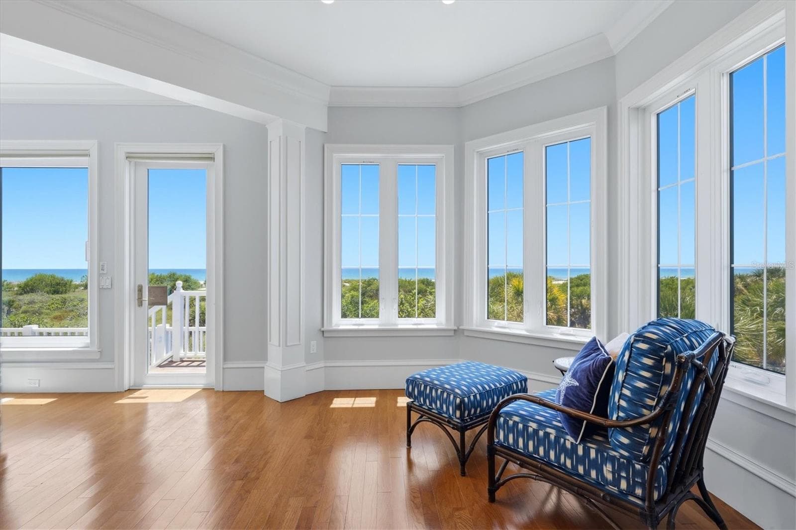 Sitting area with panoramic Gulf views - 7394 PALM ISLAND DR, PLACIDA
