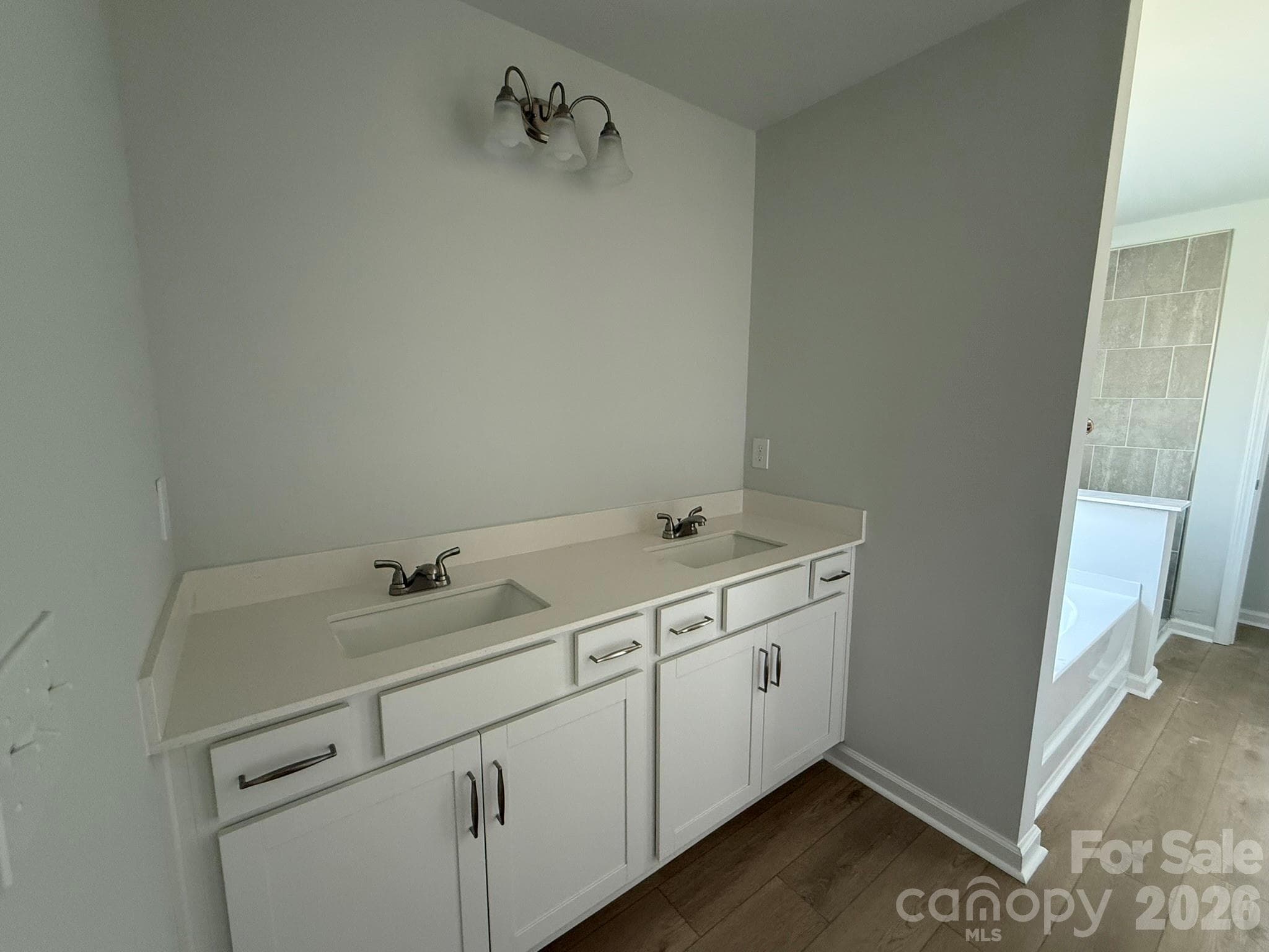 Primary Bathroom with dual vanity - 1305 Bansal Drive, Charlotte