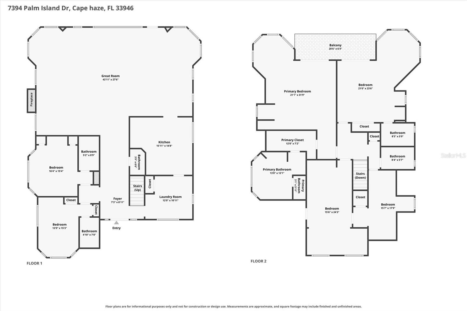 Floor plan - 7394 PALM ISLAND DR, PLACIDA