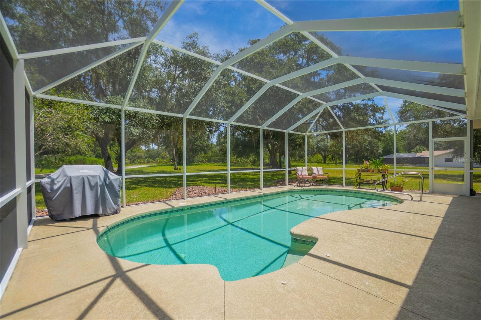 Screen Enclosed Pool - 9807 E LAKE TAHOE DR, INVERNESS
