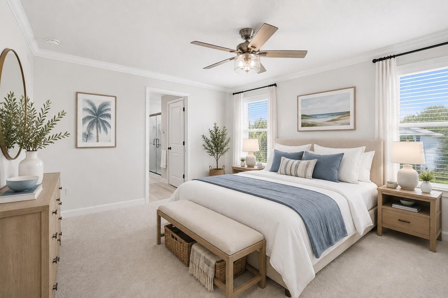 virtually staged. primary bedroom - 12272 HIGH ROCK WAY, PARRISH