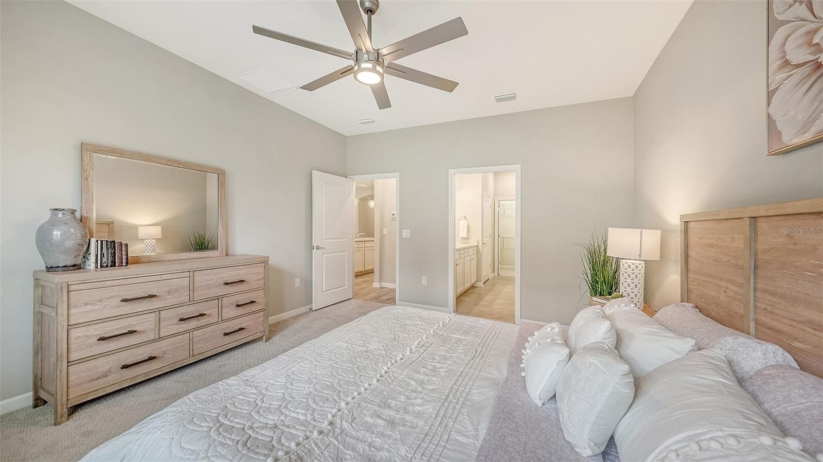Primary Bedroom with Ensuite Bath & Walk-In Closet - 3355 ANCHOR BAY TRL, BRADENTON