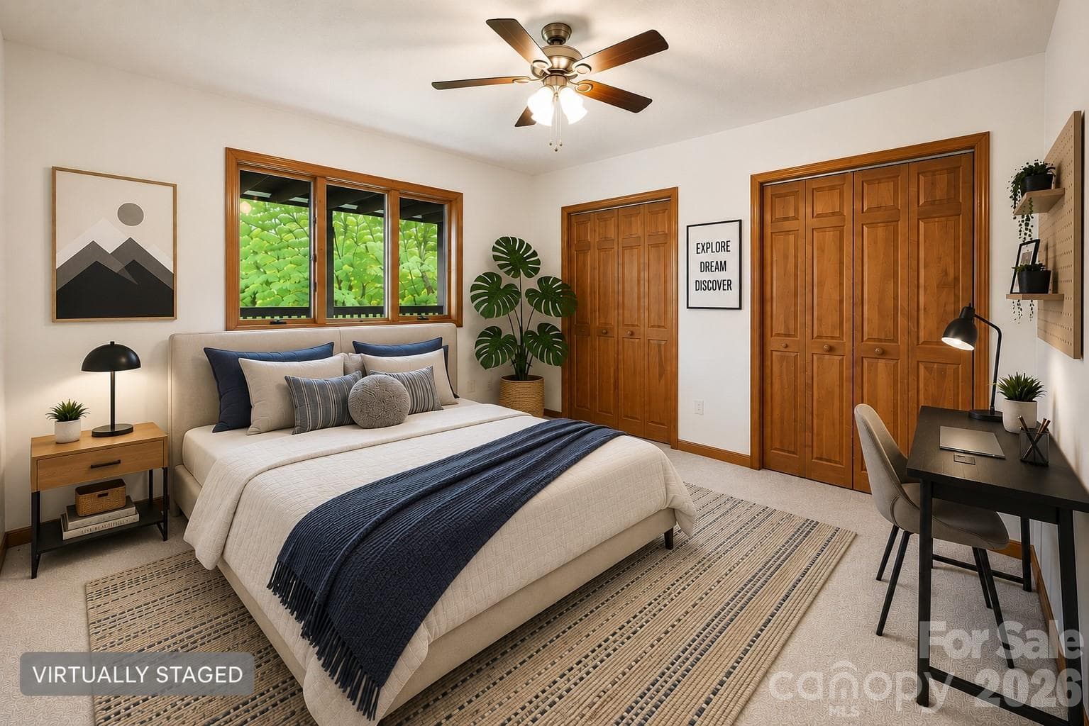 Virtually staged bedroom/flex  in basement 2 - 1105 High Vista Drive, Mills River