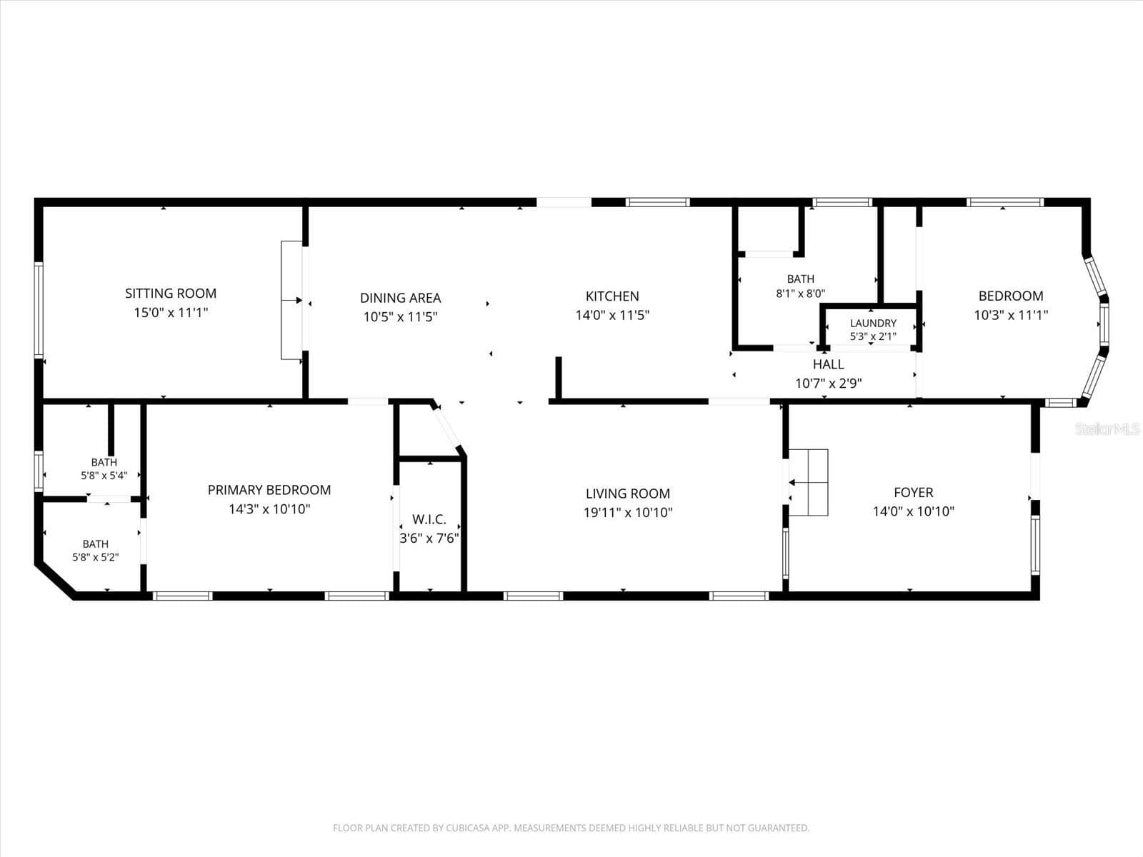 Floorplan of 6324 Sparrow Ln - 6324 SPARROW LN, ENGLEWOOD