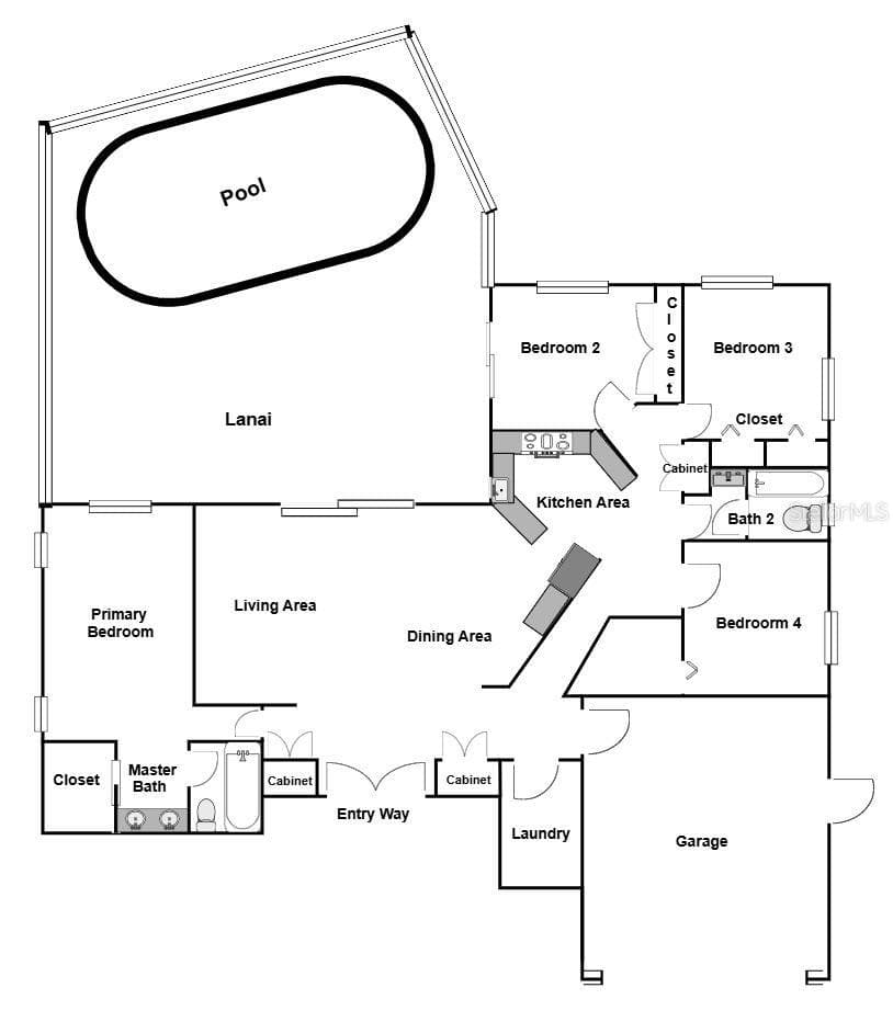 1862 DEL ROBLES DRIVE, LARGO, Florida 33764 - FLOOR PLAN - 1862 DEL ROBLES DR, CLEARWATER