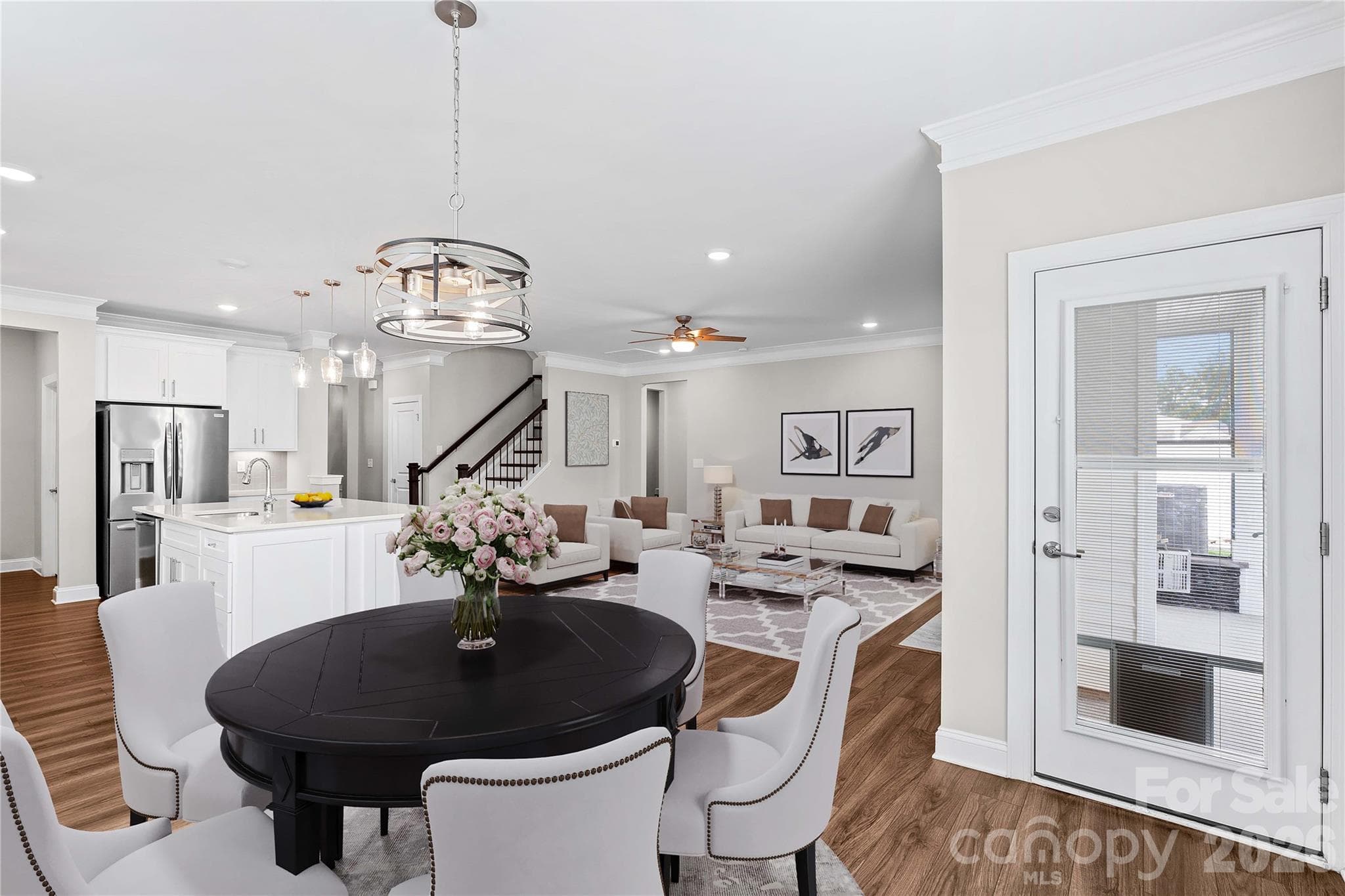 Dining/Great Room (virtually staged) - 117 Farrier Lane, Statesville