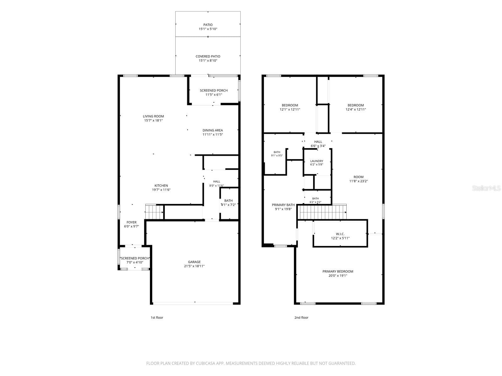 Floor Plan - 1st and 2nd floors. - 13728 REINDEER CIR, HUDSON