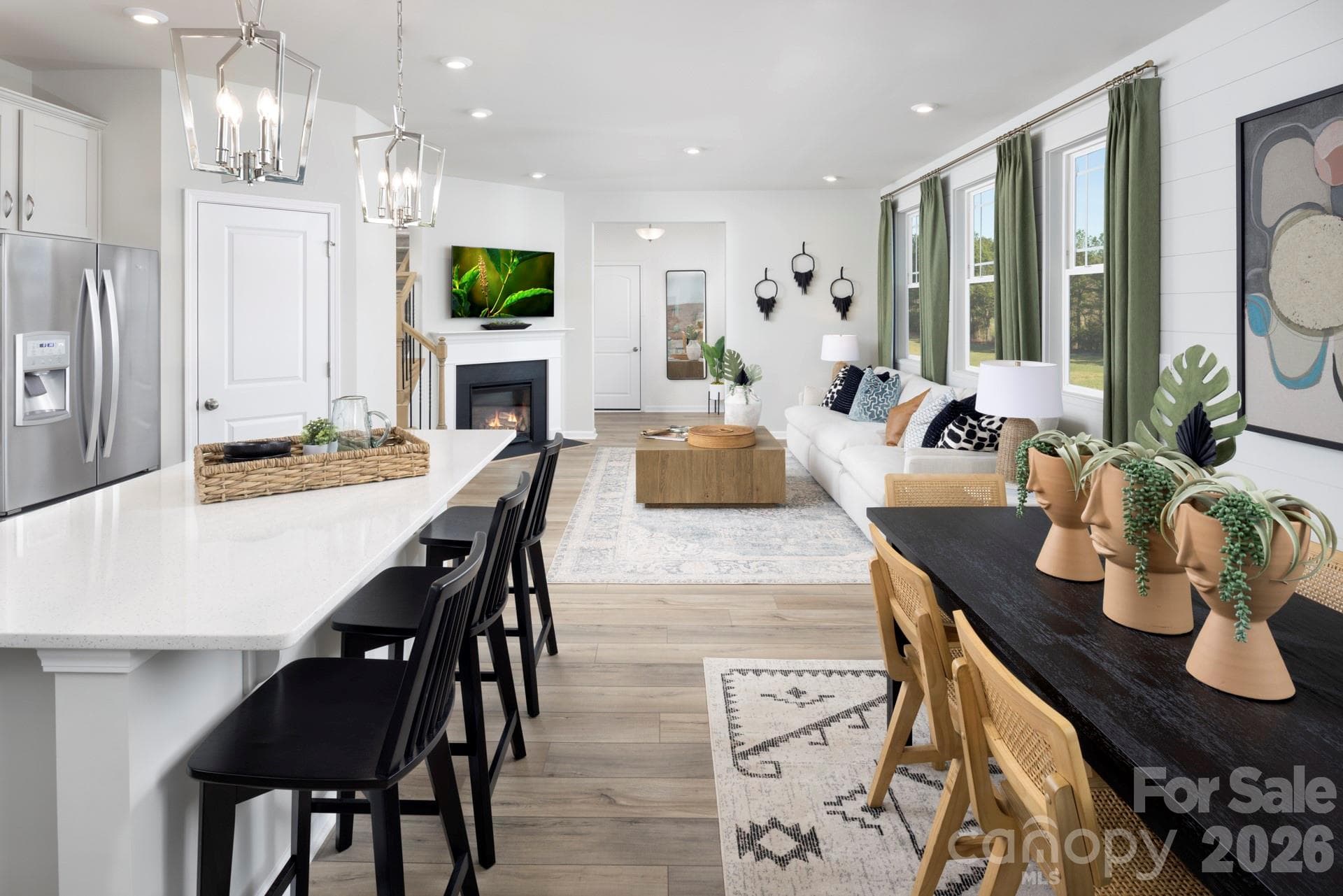 Photos shown are of a staged model home and are for illustrative purposes only. Floor plan is the same; however, finishes, colors, features, fixtures, furnishings, and design selections may vary from the actual home. - Charlotte