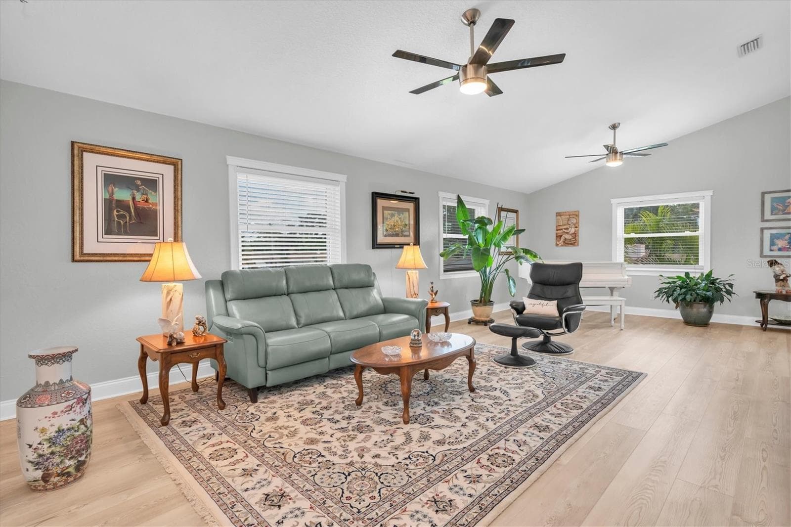 Another view of the expansive living room, highlighting the generous proportions, high ceilings and wonderful flow of the home. - 6501 MOCKINGBIRD WAY S, GULFPORT