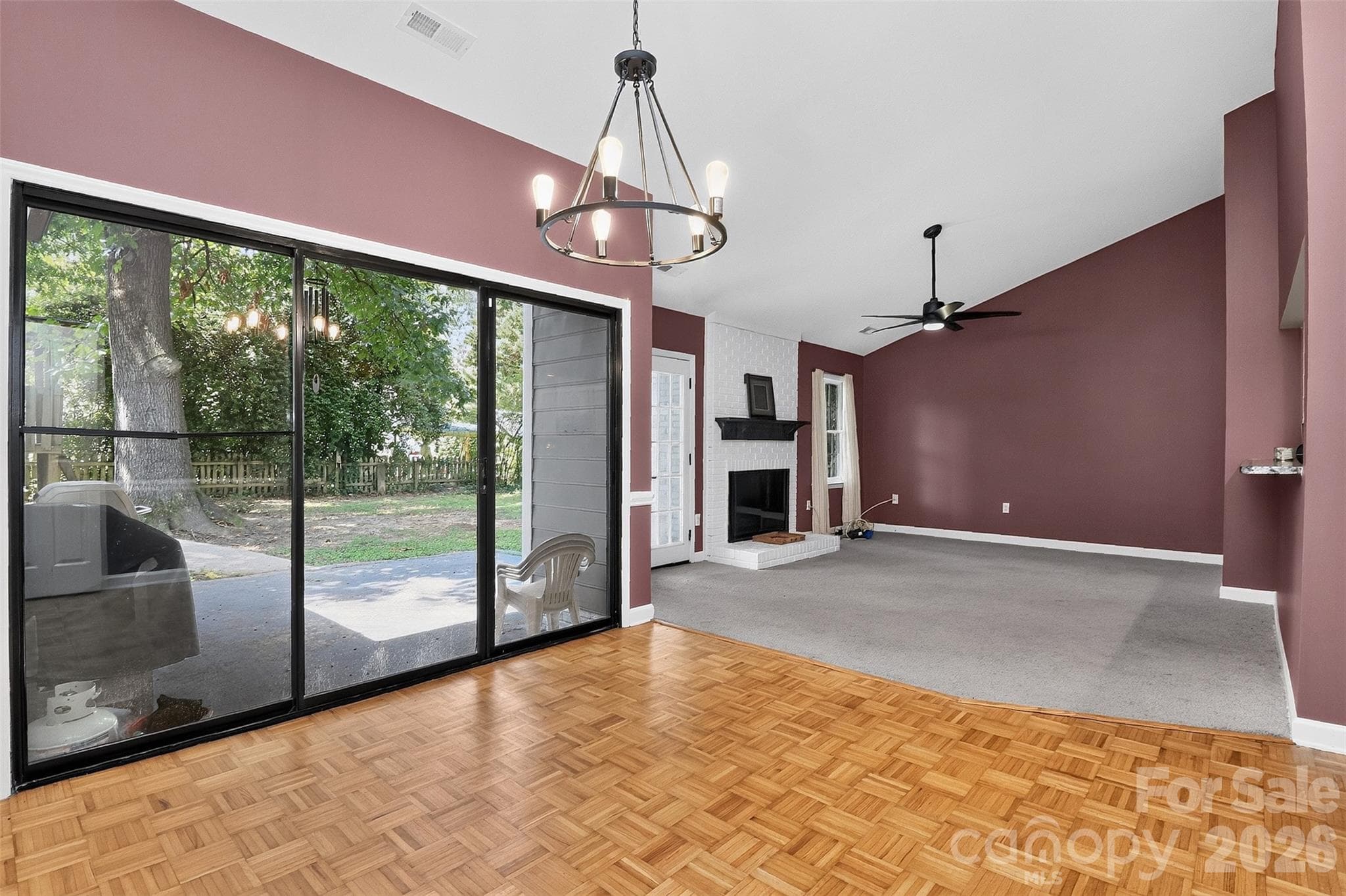 Dining with an outside view - 4015 Thistledown Court, Charlotte