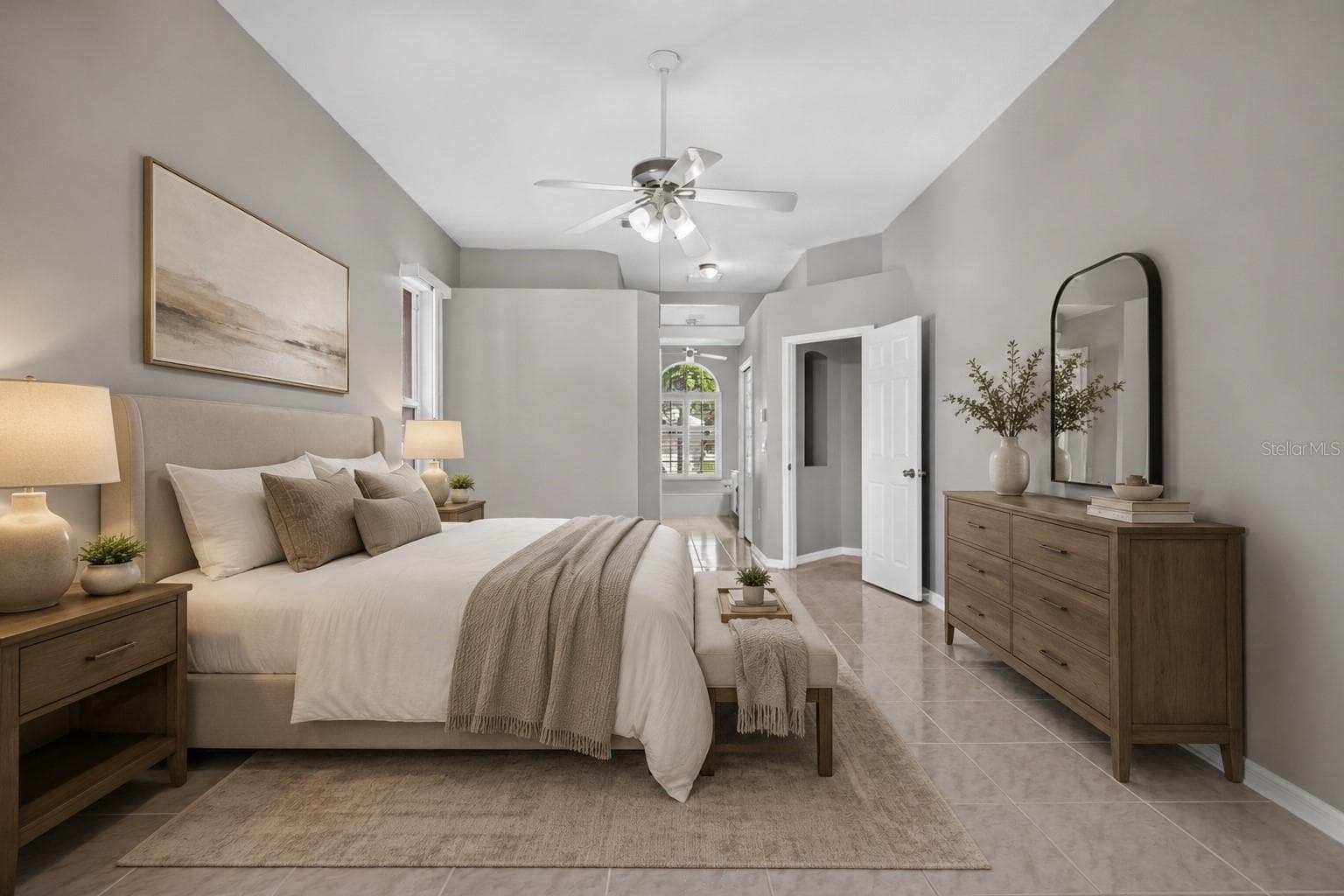 (Primary Bedroom)Virtual Staging - 2243 EAGLE BLUFF DR, VALRICO
