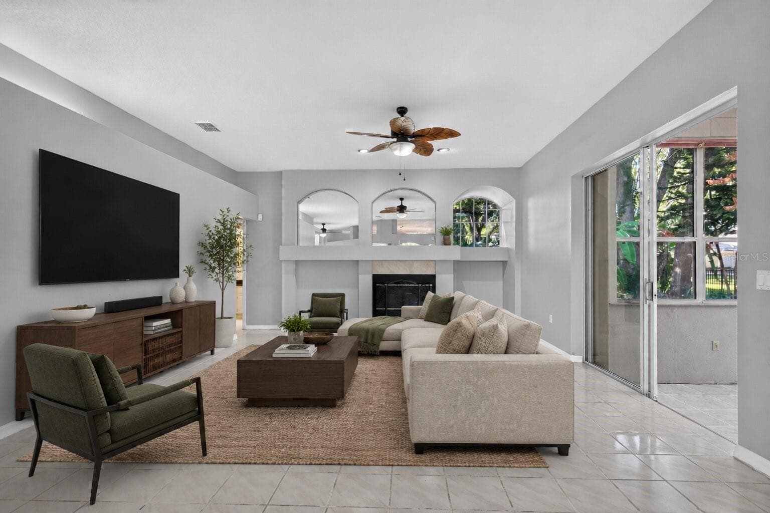 (Living Room)Virtual Staging - 2243 EAGLE BLUFF DR, VALRICO