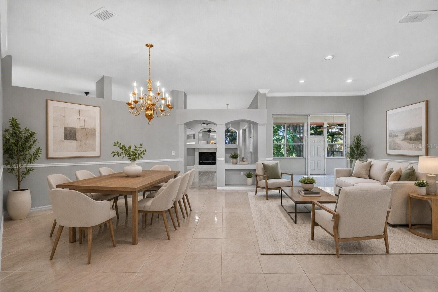 (Dining Room)Virtual Staging - 2243 EAGLE BLUFF DR, VALRICO