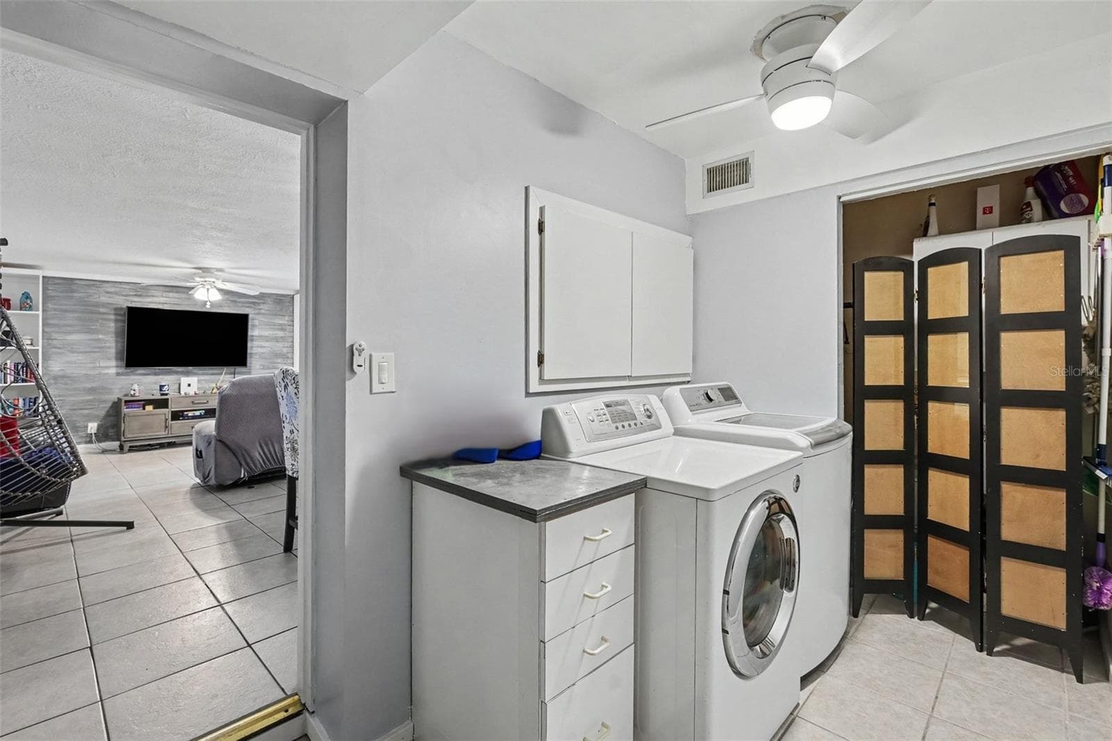 Laundry room between the family room and garage. There is a door but I forgot to close it. - 12321 82ND AVE, SEMINOLE