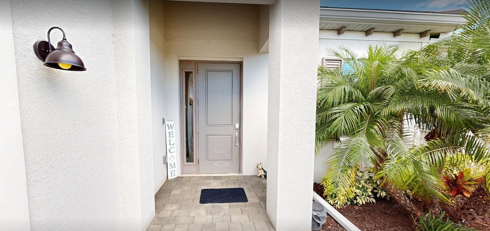 Front Entry With Pavers - 17420 JADESTONE CT, VENICE