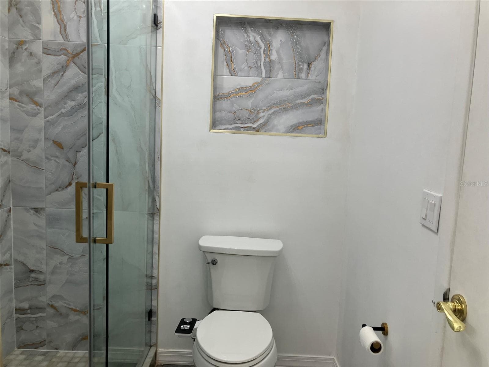 Master bathroom shower & toilet - 3440 LAUREL DALE DR, TAMPA
