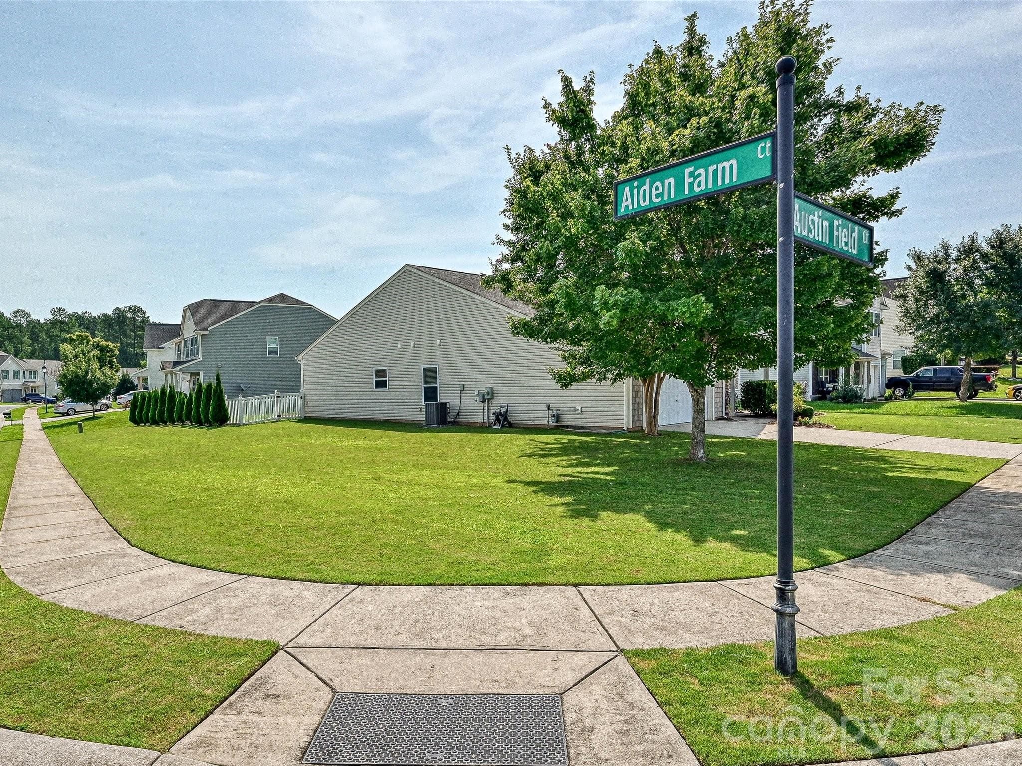 ...an expansive, private corner lot - 216 Austin Field Court, Mount Holly