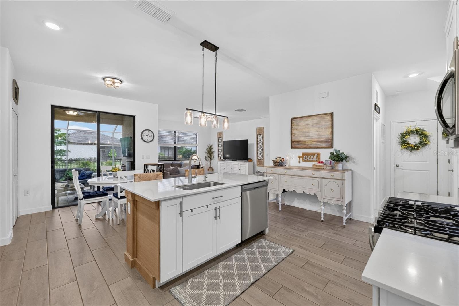 Kitchen Open to Dinette and Family Room - 15008 MISTY WATER XING, BRADENTON