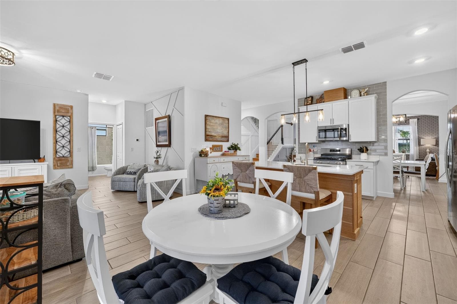 Kitchen Open to Dinette and Family Room - 15008 MISTY WATER XING, BRADENTON