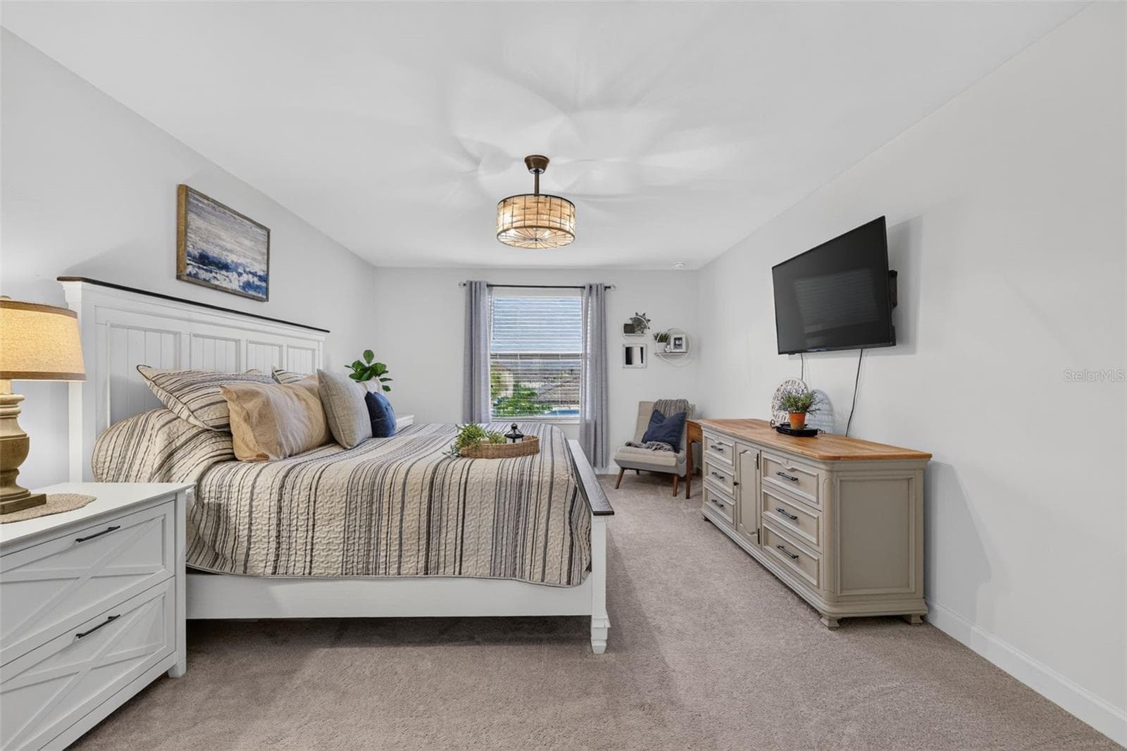 Second Floor Primary Bedroom with Two Walk In Closets and Ensuite Bathroom - 15008 MISTY WATER XING, BRADENTON
